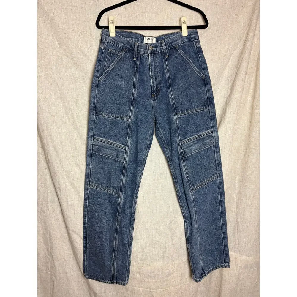Agolde Cooper Cargo Blue Jeans Regulation Sz. 28